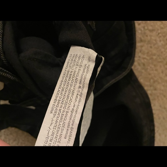 NWT Zara High rise wide leg jeans black size 24 & 28 - Picture 11 of 12